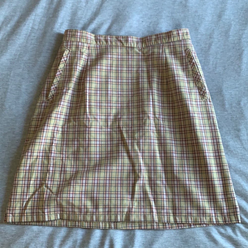 Vintage plaid skirt